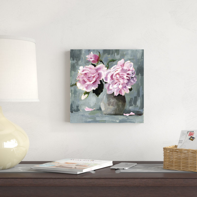 Étude de pivoines I, H 12 po x l 12 po x P 1,25 po