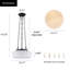 Luminaire suspendu 3 lumières Alvina
