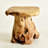14" Tall Multi-functional Tree Stump Stool, Live Edge Side Table, Plant Stand & Nightstand