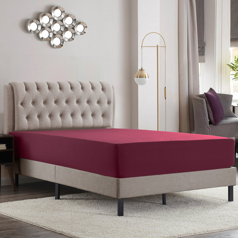 Luxury Double Brushed Microfiber Deep Pocket Fitted Sheet – 16” Mattress Fit, Wrinkle-Free, Fade Resistant & Breathable
