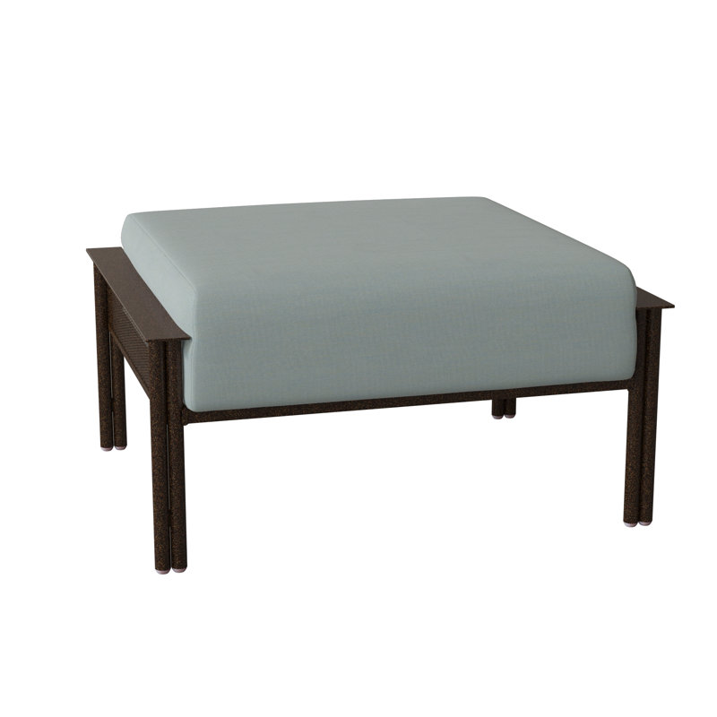 Jax Outdoor Ottoman, Chestnut Brown, Canvas Spa Sunbrella® Canvas