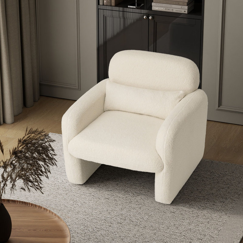 Fauteuil 33,5 po, Peluche beige