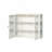27.56"Glass Doors Modern Two-Door Wall Cabinet With Featuring Three-Tier Storage-1621936267