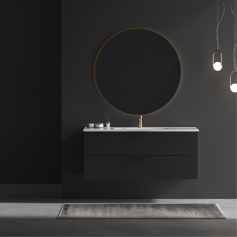 48inch Cabinet black Without Sink