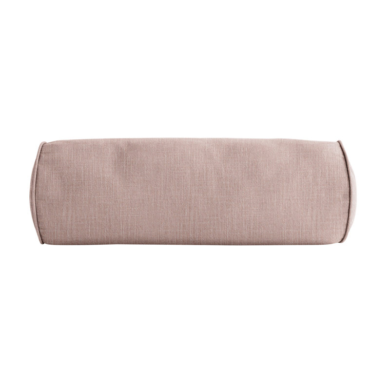  Housse et insert de coussin en polyester pour l'intérieur et l'extérieur, Rosé, H 8 po x l 24 po
