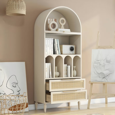 Vitrine en bois massif French Light Luxury