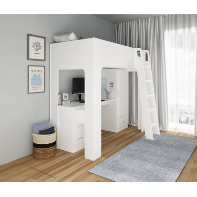 Creline Storage Kids Bed with Desk