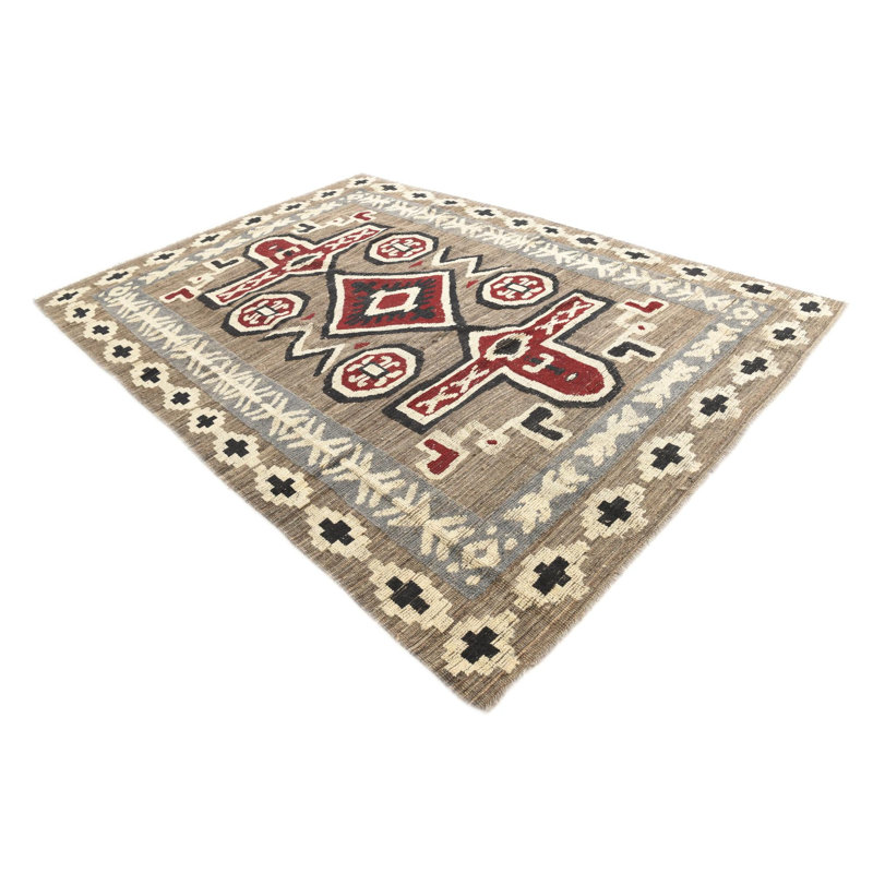 Tapis brun 8 x 11 Pham