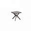 Table de patio en fonte avec structure en aluminium, plateau carré