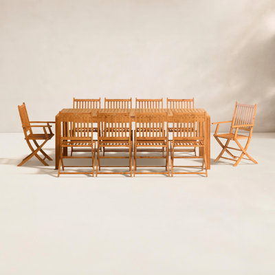 Anautica 87" Teak Patio Dining Set