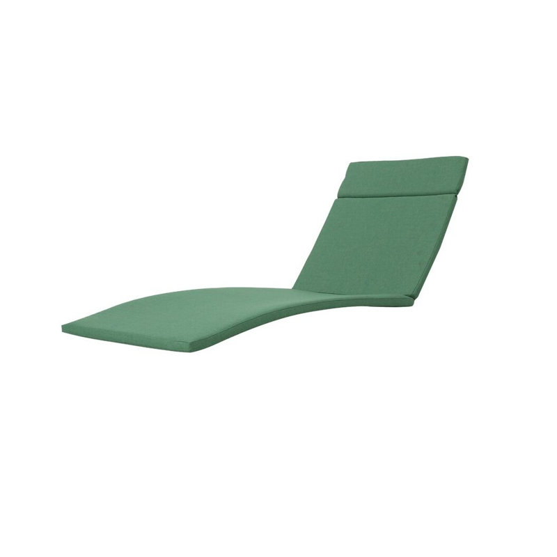 Ensemble de coussins de chaise longue d'extérieur Salem (paquet de 2) - Tissu vert armée avec rembourrage en mousse