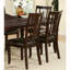 Ensemble de 2 chaises d'appoint simples et contemporaines au fini brun-1812808804