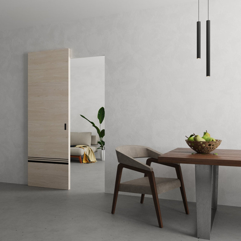 Grange cachée | Planum 0012 | Portes robustes à finition robuste et modernes | Ensemble coulissant Magic, 32 po x 84 po