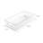 iDesign Plastic Kitchen Storage Organizer Binz with Handles, 16" x 8" x 3", Clear