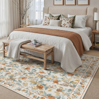 Tapis botanique rétro Pomegranate Blossom