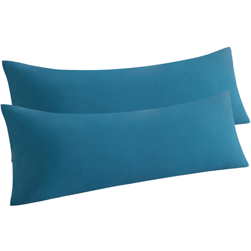 Taie d'oreiller pour le corps en microfibre, ensemble de taies d'oreiller douces avec fermeture portefeuille, 137 cm L × 51 cm H