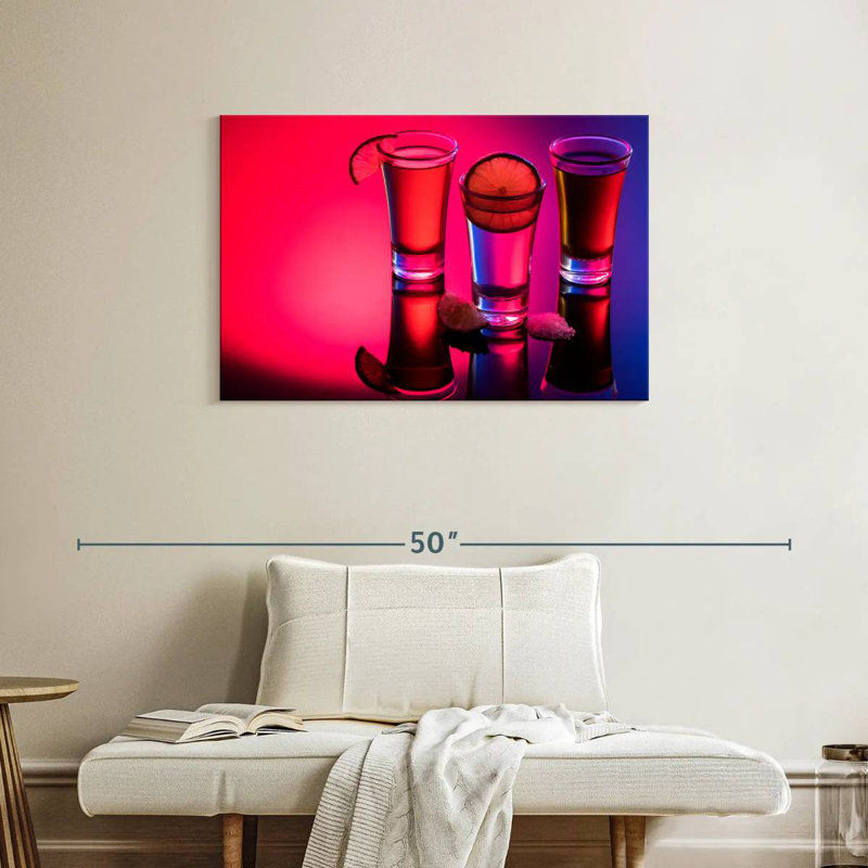 Yarlin Tequila Shots Reflection, 24" H x 36" W