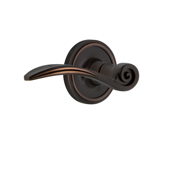 Mannequin simple avec levier de cygne Nostalgic Warehouse Classic Rosette, Bronze intemporel, Gaucher