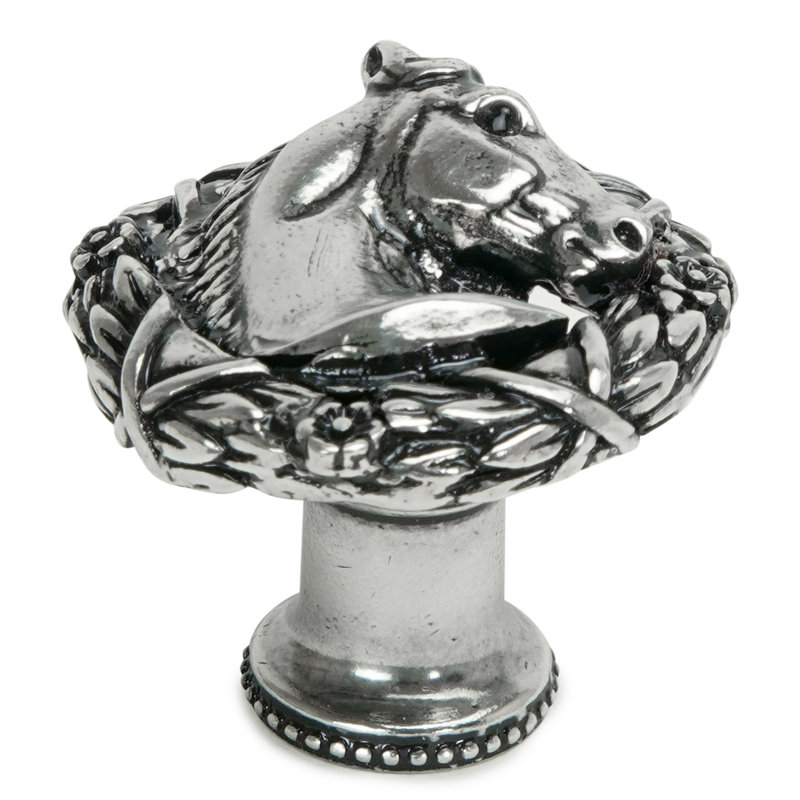 Cheval Americana en couronne de laurier classique avec poignée en calice