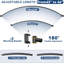 66cm Curved Wall Shower Curtain Pole