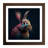 Rabbit Digital No.4 - Single Picture Frame Print on Wood-419745587