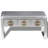 Aluminum Frame Single Coffee Table with Storage