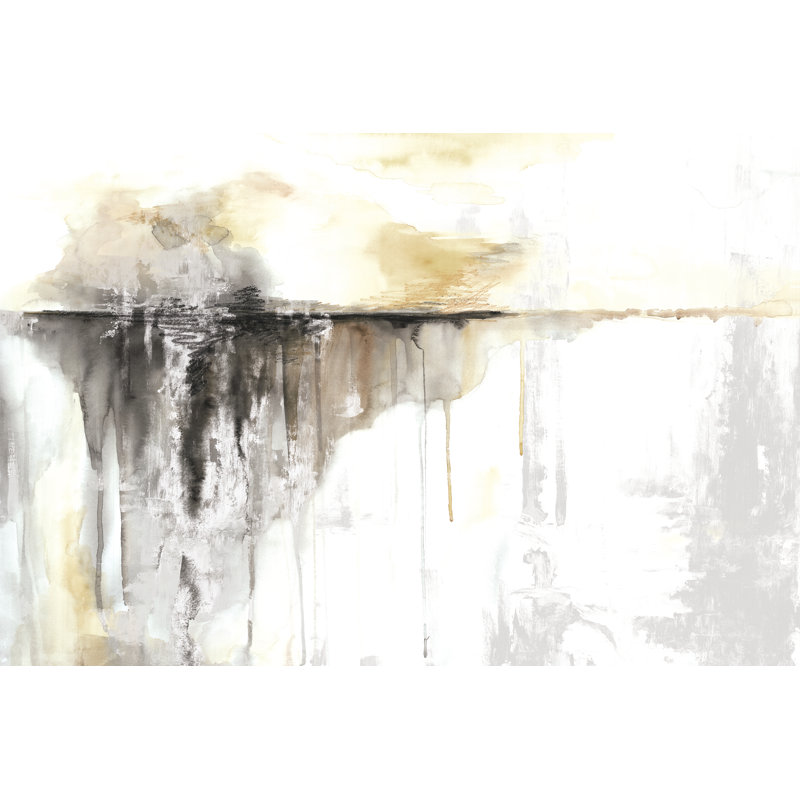Neutral Hues Watercolor Horizon - Wrapped Canvas Art Prints, 51cm H x 76cm W x 3.8cm D