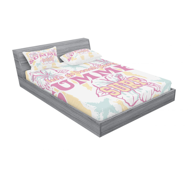 Microfiber Sheet Set, Queen Sheet Set with Fitted Sheet