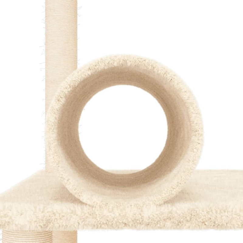 136 cm H Cat Tree / Condo, Cream