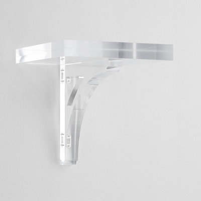Glacier Square Plasti/Acrylic Accent Shelf