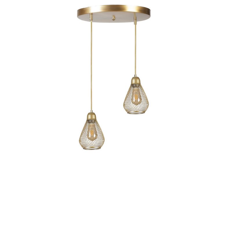 Chandle Chandelier, Gold
