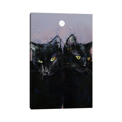 Gothic Cats by Michael Creese - Wrapped Canvas Painting