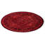 Tapis orange noué à la main de conception unique Chimel