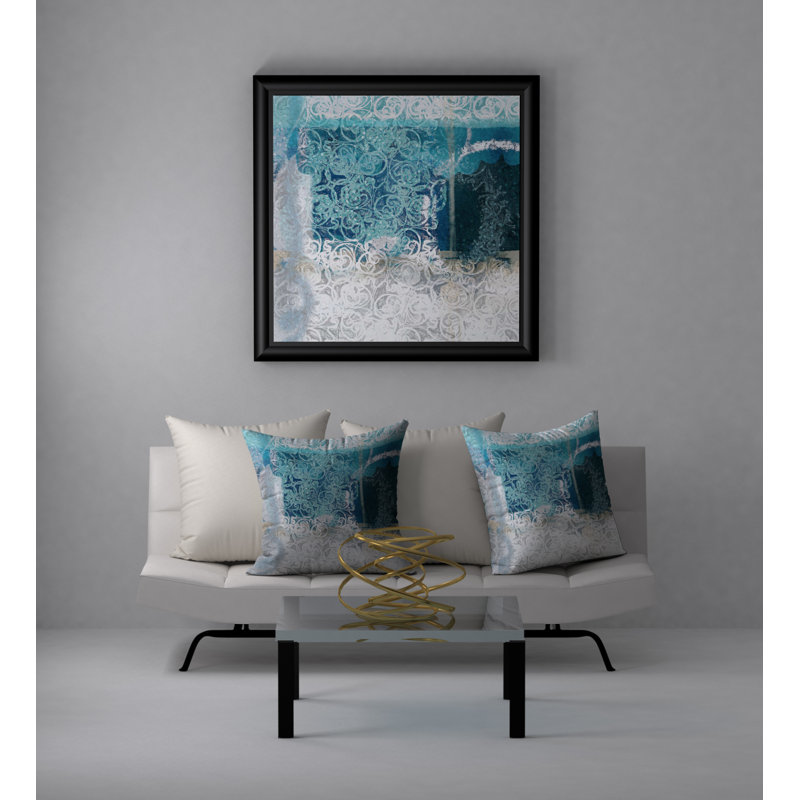 Magnifique housse de coussin décorative carrée et insert, 20 po x 20 po