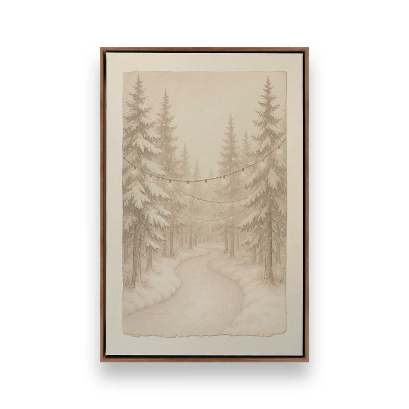Impression sur toile Twilight Pathway, Noyer, H 18,75 po x l 12,75 po
