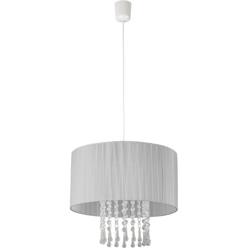 Devan 1 - Light Crystal Drum Pendant