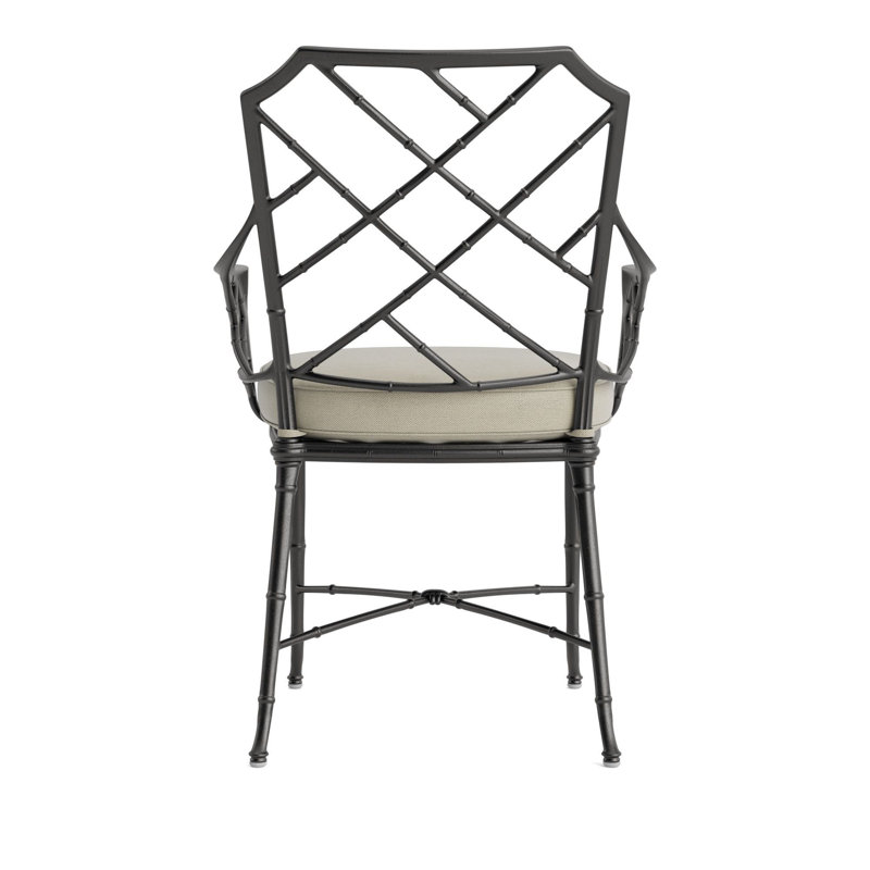 Calcutta Outdoor Dining Chair, Fusion Moccasian, Textured Pewter