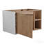 Meuble-lavabo mural flottant 30 po, porte d'armoire à fermeture en douceur (meuble-lavabo seulement, sans lavabo)