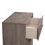 Commode de rangement contemporaine 1 tiroir 4 poignées en métal avec finition chêne gris