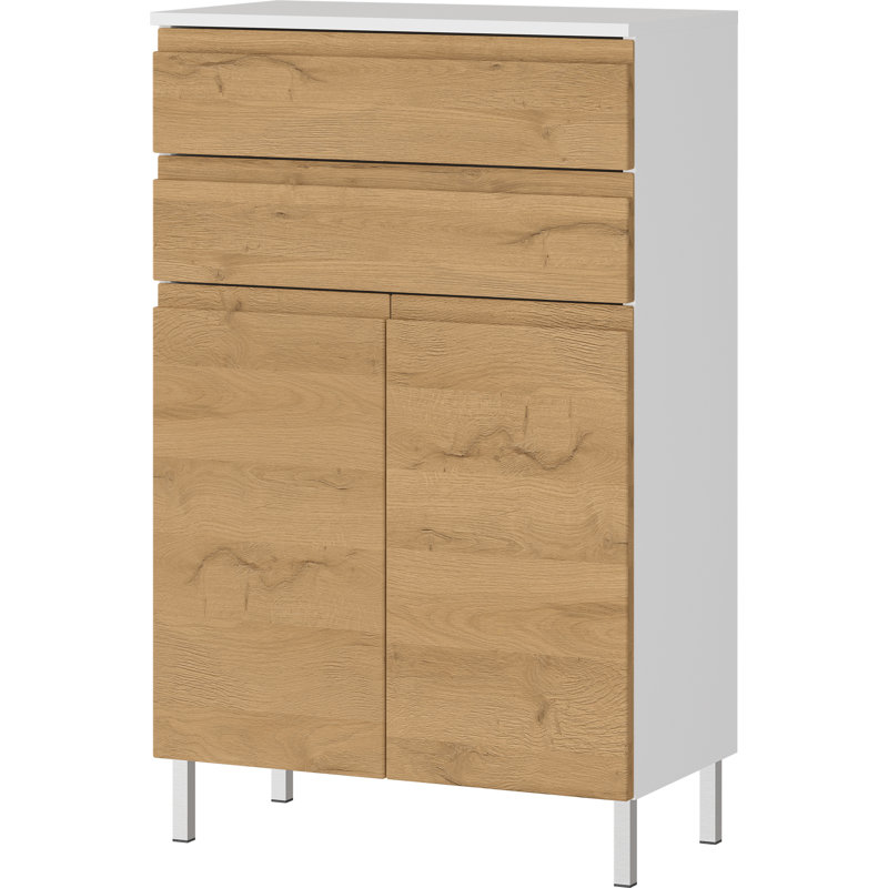  Teramo 60Cm W x 97Cm H x 34Cm D Free-Standing Bathroom Cabinet