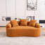 Causeuse courbée: petit canapé en chenille, éponge 30D, compact pour les appartements, L 65 po, 300 lb, 3 coussins-865620292