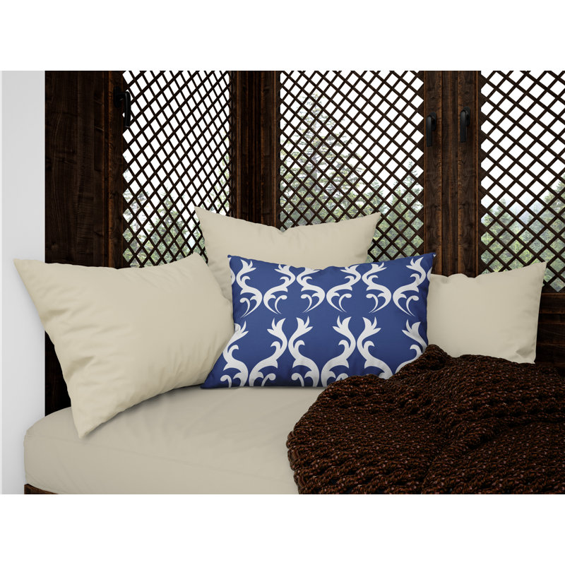 Housse et insert de coussin d'extérieur Galton, Bleu