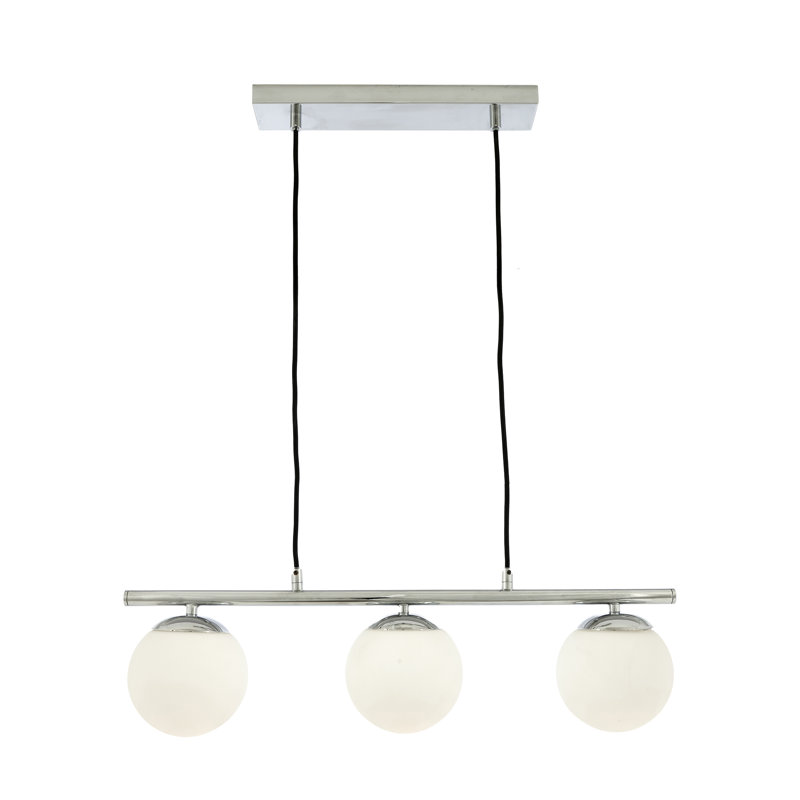 Mclamb 3 - Light Kitchen Island Pendant, Silver