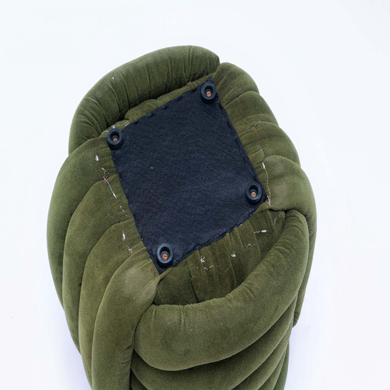 Repose-pieds confortable et élégant, Chenille verte