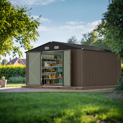 Outdoor Metal Storage Tool Shed