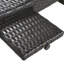 Chaises longues d'extérieur en osier 80 "-1450690
