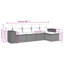 Grand canapé modulaire en rotin PE Vidaxl-114311255