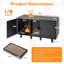 Aaliyah Enclosed Litter Box Enclosure-1914697610