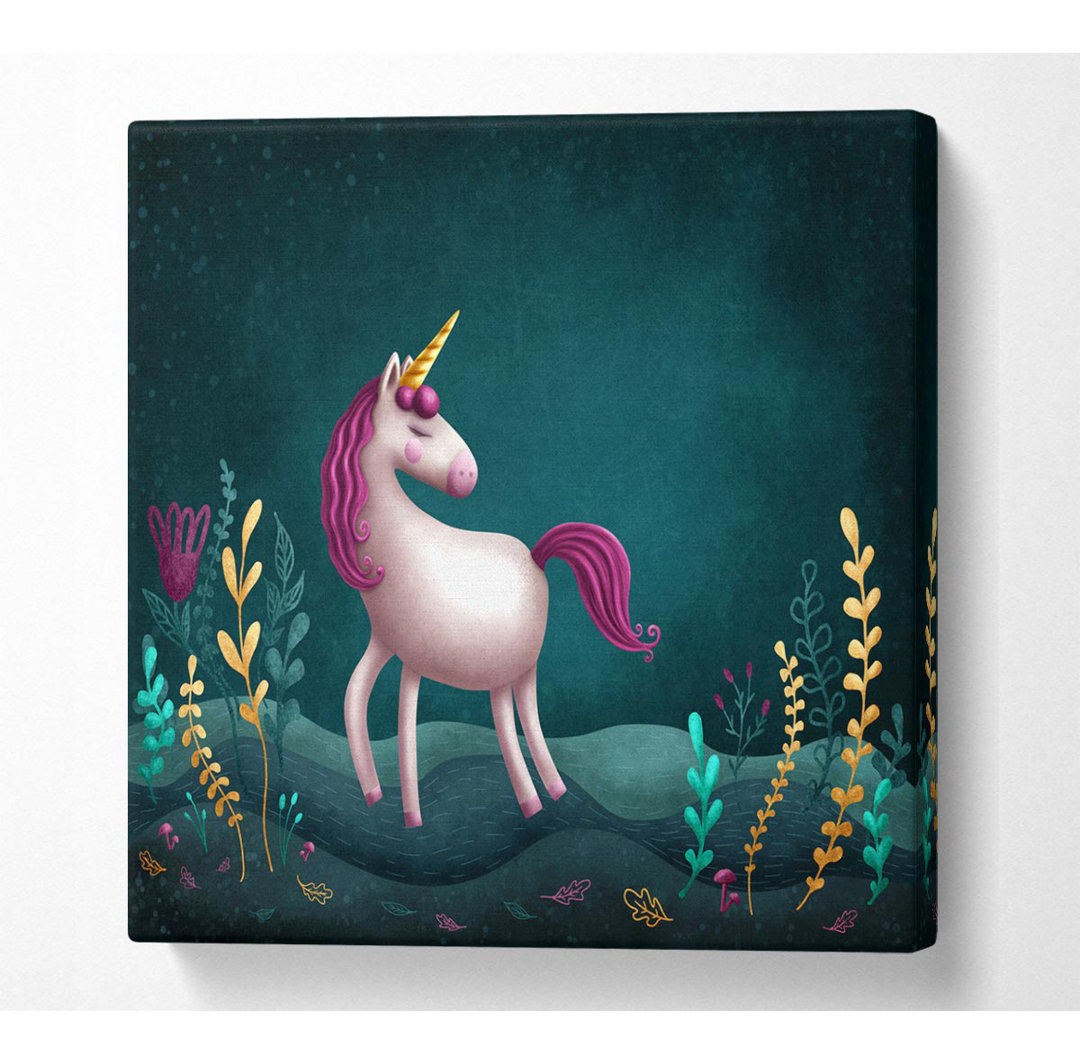 Latish The Happy Unicorn - Kunstdrucke auf Leinwand - Wrapped Canvas