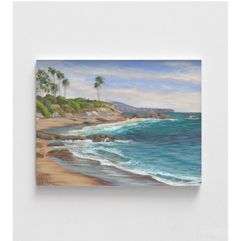 «Laguna to Dana» par William Thompson, décor de maison de lac naturel, art mural de chalet bord de mer, décoration murale de magasin de plage, décor de maison Summer Vibe